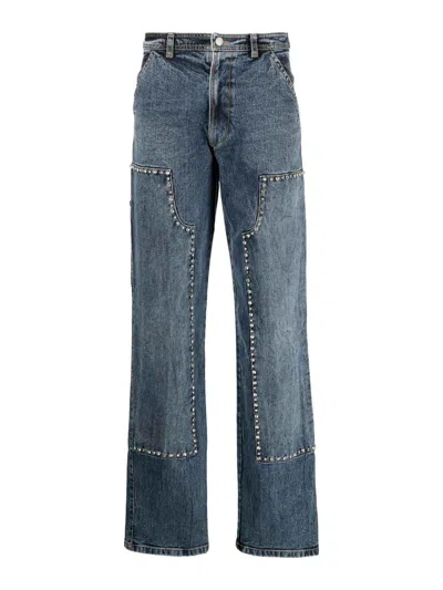DES_PHEMMES EMBROIDERED DENIM PANTS