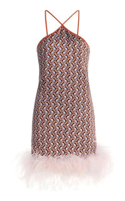 Des_phemmes Exclusive La Isla Mini Cocktail Dress In Multi