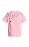 Des_phemmes Exclusive Riviera Embellished Cotton T-shirt In Pink