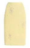 Des_phemmes Exclusive Riviera Embellished Midi Skirt In Yellow