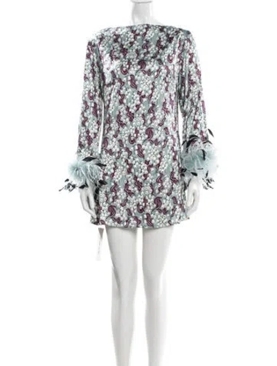 Pre-owned Des_phemmes Floral Print Mini Dress In Multi