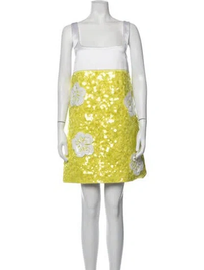 Pre-owned Des_phemmes Floral Print Mini Dress In Multicolor