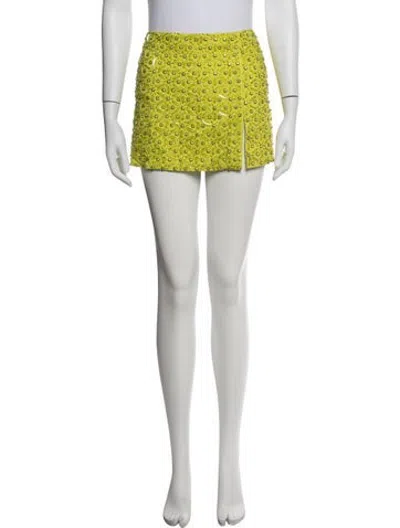 Pre-owned Des_phemmes Floral Print Mini Skirt In Purple