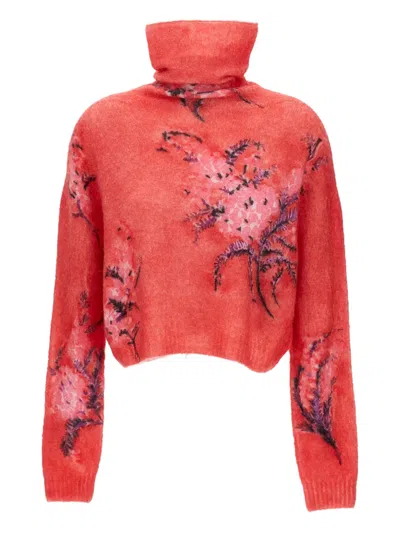 DES_PHEMMES FLORAL-PRINT SWEATER