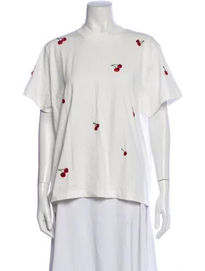 Pre-owned Des_phemmes Graphic Print Crew Neck T-shirt In White