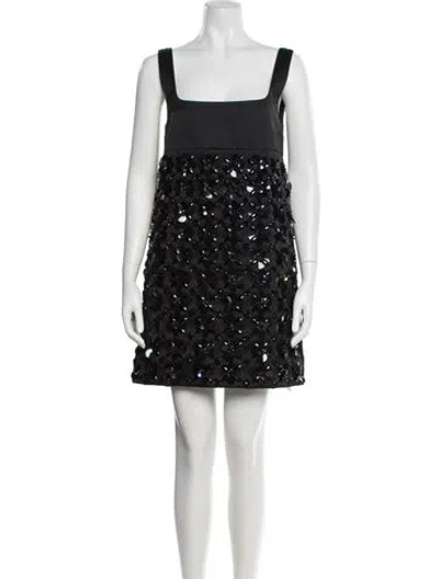 Pre-owned Des_phemmes Graphic Print Mini Dress W/ Tags In Black