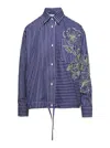 DES_PHEMMES HIBISCUS EMBROIDERED SHIRT