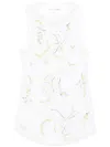 Des_phemmes Hibiscus Tank Top In White
