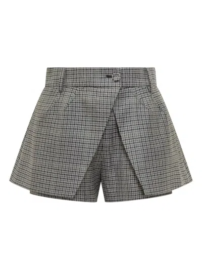 DES_PHEMMES HOUNDSTOOTH-PATTERN TAILORED SKORT