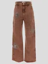 Des_phemmes Cargo Denim Pant In Brown