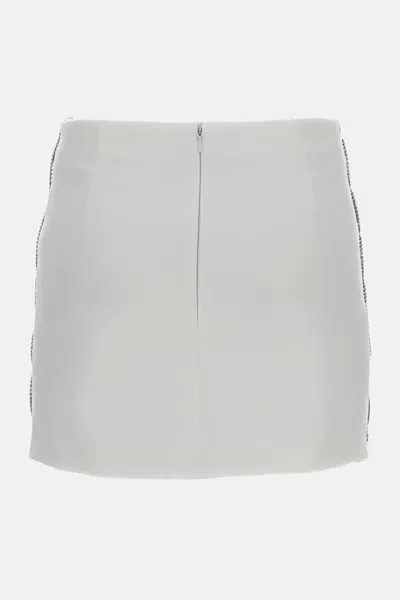 Des_phemmes Jewel Miniskirt In White