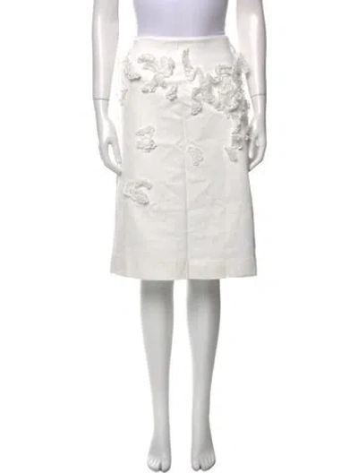 Pre-owned Des_phemmes Knee-length Skirt W/ Tags In White