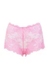 Des_phemmes Lace Mini Shorts In Pink