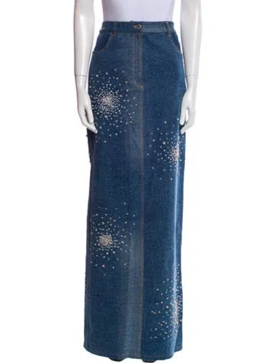 Pre-owned Des_phemmes Long Skirt In Blue