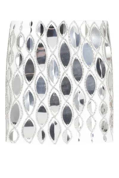 Des_phemmes Micro Skirt In White