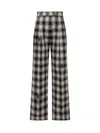 Des_phemmes Multicolor Relaxed Flat Front Pants In Black