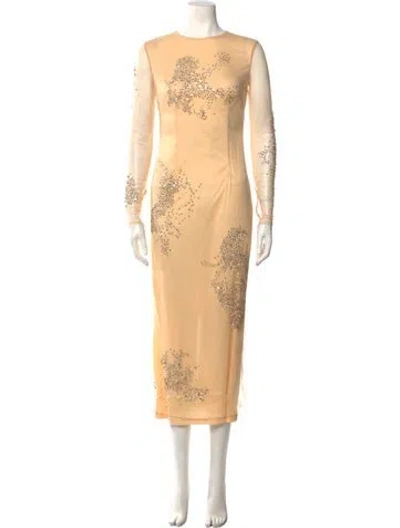 Pre-owned Des_phemmes Nylon Long Dress In Neutral