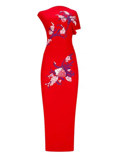Des_phemmes One-shoulder Dress In Red