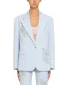 Des_phemmes Oversized Blazer In Blue