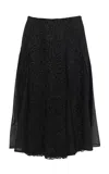 Des_phemmes Paneled Hand Woven Tweed Skirt In Black