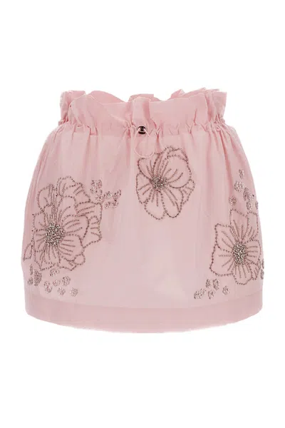 Des_phemmes Parachute Mini Skirt In Pink