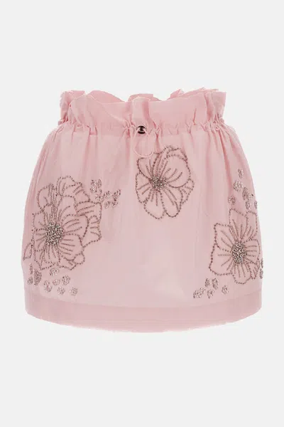Des_phemmes Parachute Mini Skirt In Pink
