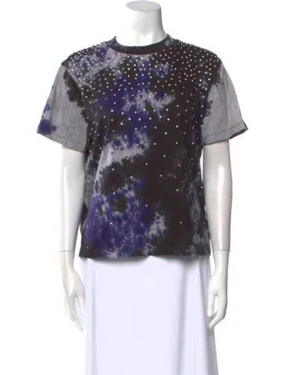 Pre-owned Des_phemmes Printed Crew Neck T-shirt W/ Tags In Black