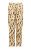 Des_phemmes Printed Pajama Pants In Yellow
