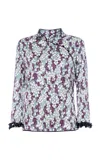 Des_phemmes Printed Qipao Top In Multi