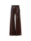 Des_phemmes Python-print Trousers In Brown
