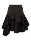 Des_phemmes Ruffled Skirt In Black