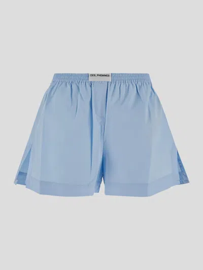 Des_phemmes Shorts In Pastel Blue