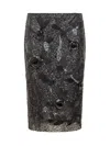 Des_phemmes Skirt With Floral Pattern