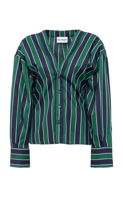 Des_phemmes Striped Twill Shirt In Multi
