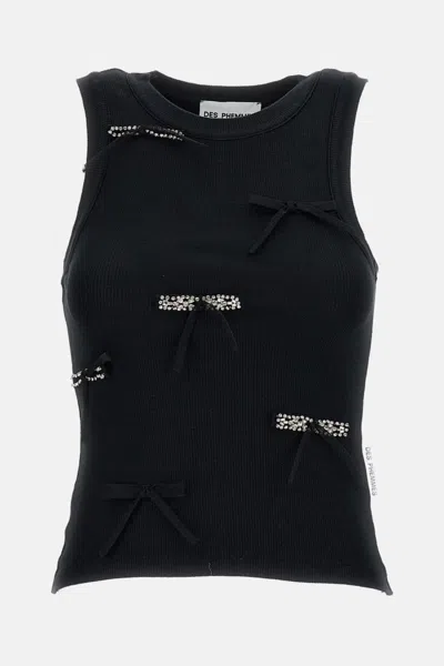 Des_phemmes Tank Top With Applications In Black