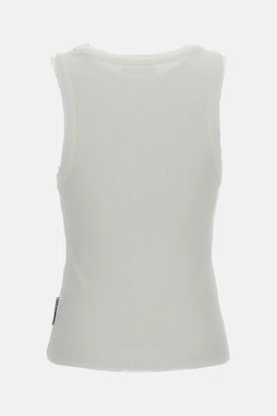 Des_phemmes Tank Top With Applications In White