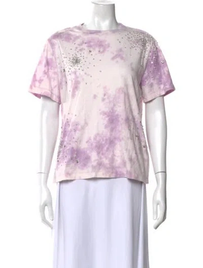 Pre-owned Des_phemmes Tie-dye Print Crew Neck T-shirt In White