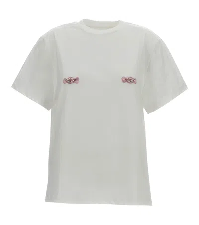 Des_phemmes White Graphic Crew Neck T-shirt