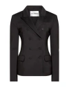 Des_phemmes Woman Blazer Black Size 2 Polyester, Elastane In Black