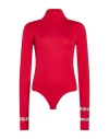 Des_phemmes Woman Bodysuit Red Size 4 Polyester, Elastane In Red