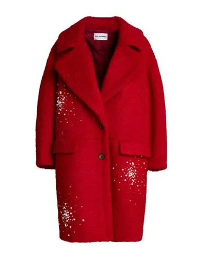 Des_phemmes Woman Coat Red Size 4 Polyester