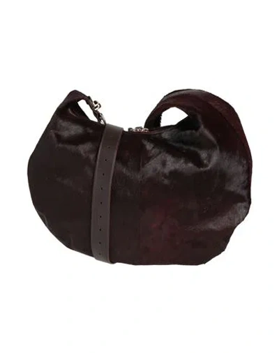 Des_phemmes Woman Cross-body Bag Plum Size - Cow Leather In Purple