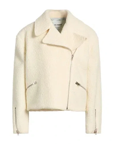 Des_phemmes Woman Jacket Ivory Size 4 Virgin Wool, Cotton, Viscose, Polyamide In White