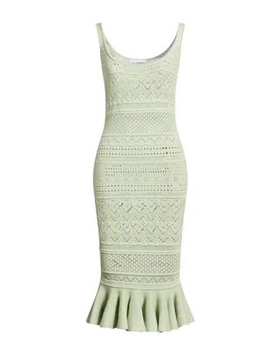 Des_phemmes Woman Midi Dress Sage Green Size M Cotton