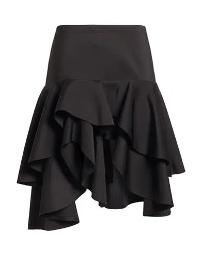 Des_phemmes Woman Midi Skirt Black Size 2 Polyester, Elastane