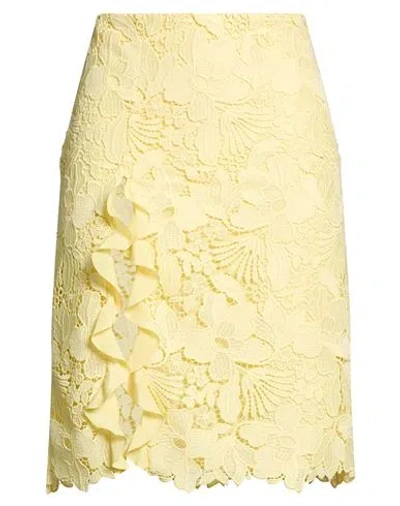 Des_phemmes Woman Midi Skirt Yellow Size 8 Polyester