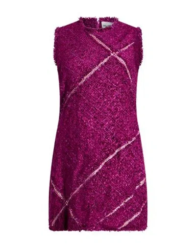 Des_phemmes Woman Mini Dress Mauve Size 4 Viscose, Cotton In Multi