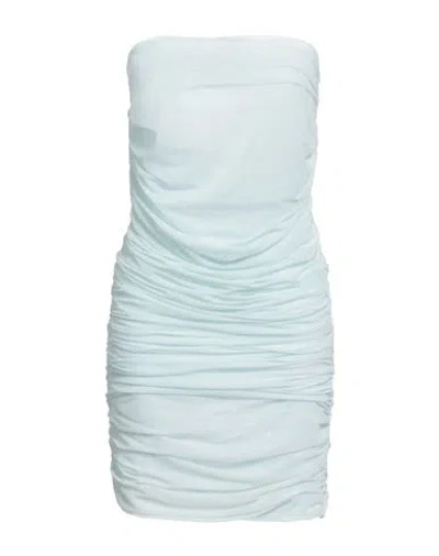 Des_phemmes Woman Mini Dress Sky Blue Size 6 Nylon