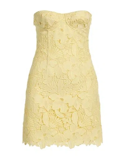Des_phemmes Woman Mini Dress Yellow Size 10 Polyester