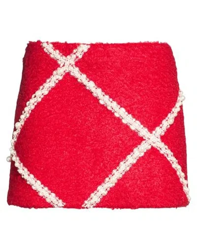 Des_phemmes Woman Mini Skirt Red Size 4 Polyester